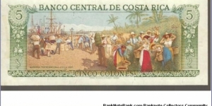 Banknote from Costa Rica