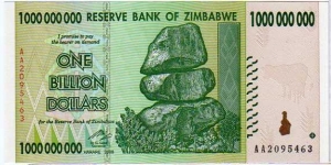 1 Billion Dollars __ pk# 83 Banknote