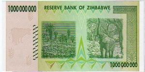 Banknote from Zimbabwe