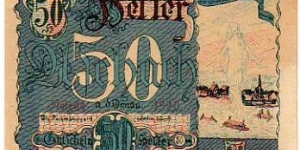 *NOTGELD* __ 50 Heller __ pk# NL __ Aschach __ 1920 Banknote