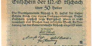 Banknote from Austria