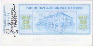 Banknote from Italy