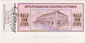 Banknote from Italy