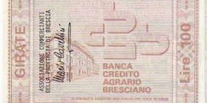 Banknote from Italy