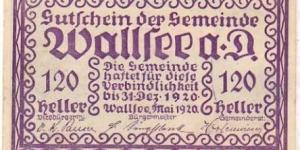 Banknote from Austria