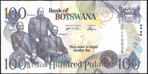 Botswana 2004 100 Pula. Banknote