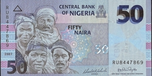 Nigeria 2007 50 Naira. Banknote