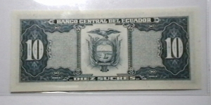 Banknote from Ecuador