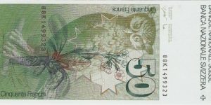 Banknote from Switzerland