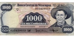 1000 Cordobas Banknote