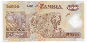 Banknote from Zambia