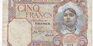  5 Francs Banknote