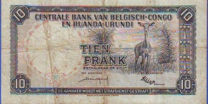 Banknote from Congo