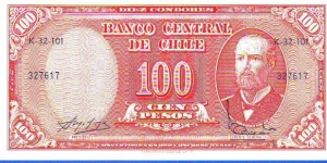  10 Centesimos on 100 Pesos Banknote