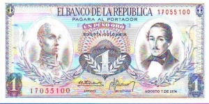  1 peso Oro Banknote