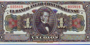  1 Colon Banknote