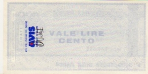 Banknote from Italy