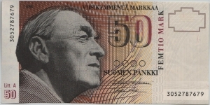 Finland 50 Markkaa 1986 Banknote