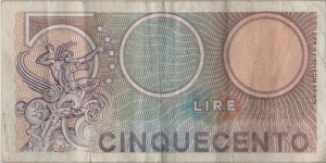 Banknote from Italy