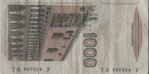 Banknote from Italy