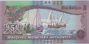 Banknote from Maldives