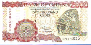  2000 Cedis Banknote