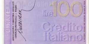 Banknote from Italy