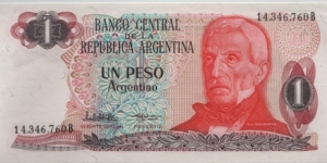 Argentina 1 Peso Banknote