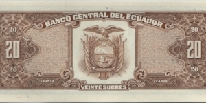 Banknote from Ecuador