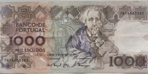 Portugal 1000 Escudos 1994 Banknote