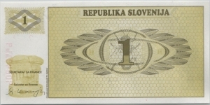 Banknote from Slovenia