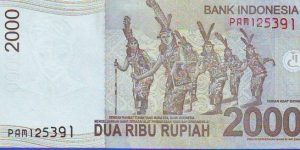 Banknote from Indonesia