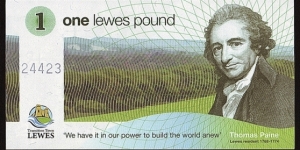 Lewes (England) N.D. 1 Pound. Banknote