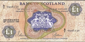 Scotland 1969 1 Pound. Banknote