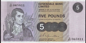 Scotland 1976 5 Pounds. Banknote