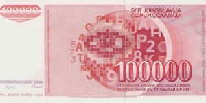 Banknote from Yugoslavia