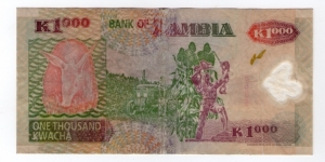 Banknote from Zambia
