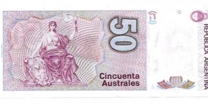 Banknote from Argentina