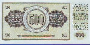 Banknote from Yugoslavia