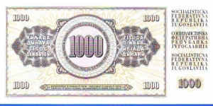 Banknote from Yugoslavia