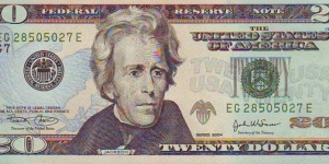  20 Dollars Banknote