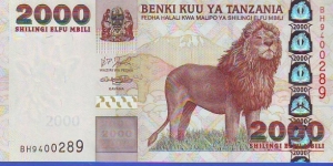  2000 Shilingi Banknote