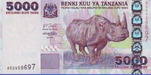  5000 Shilingi Banknote