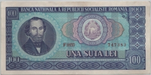 Romania 100 Lei 1966 Banknote