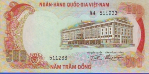  500 Dong South Veitnam Banknote