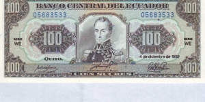  100 Sucres Banknote