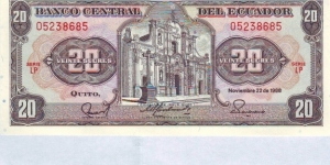  20 Sucres Banknote