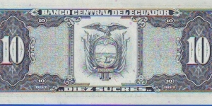 Banknote from Ecuador