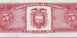 Banknote from Ecuador