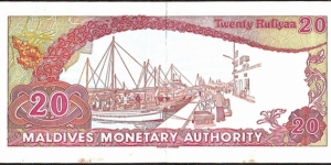 Banknote from Maldives